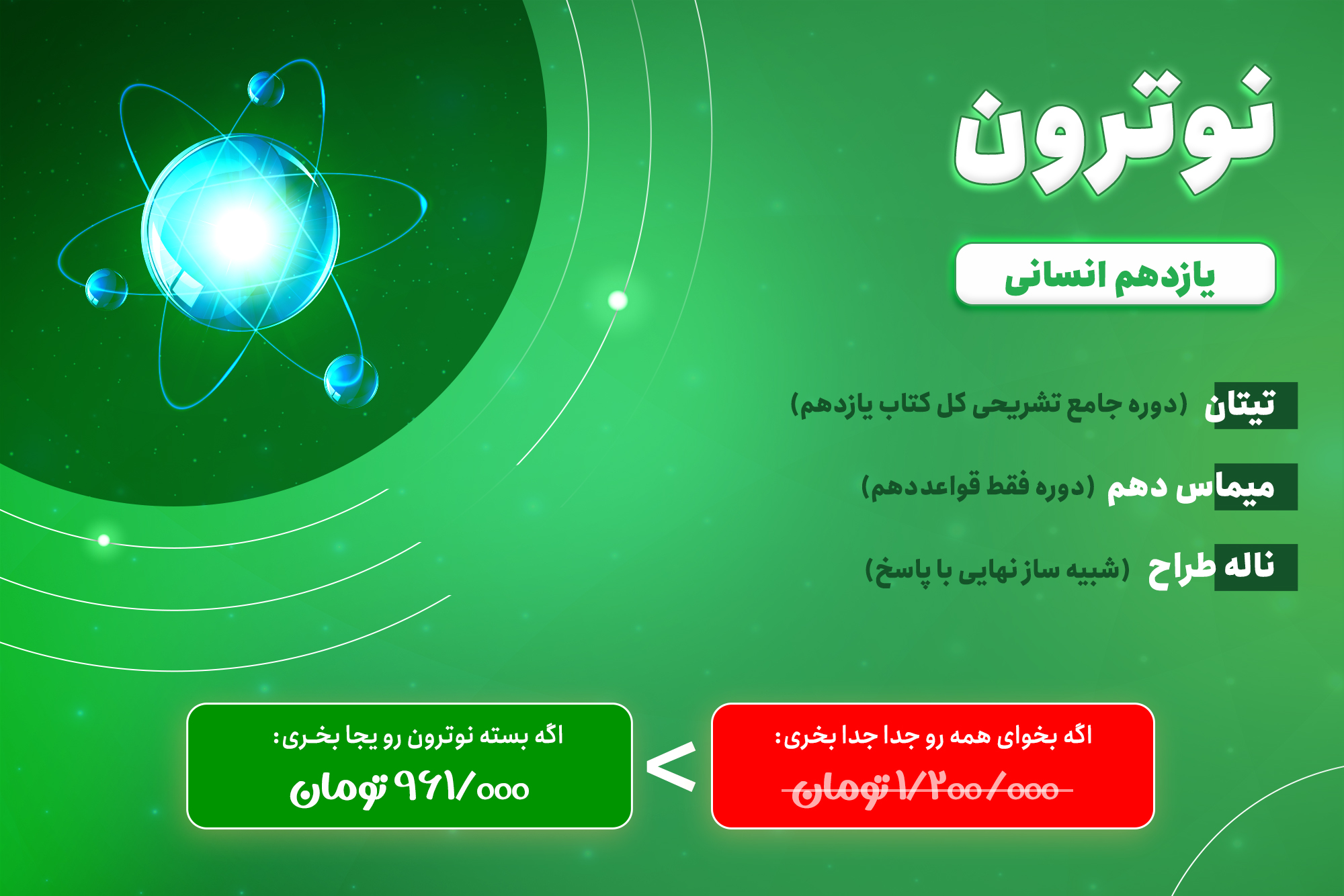 بسته آموزشی نوترون یازدهم انسانی